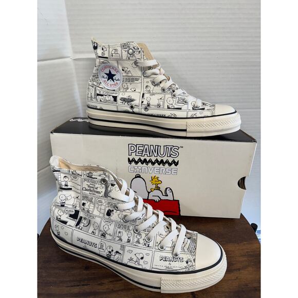 NEW Converse All Star PEANUTS CP HI Sneaker SZ Mens 8 - Picture 1 of 8